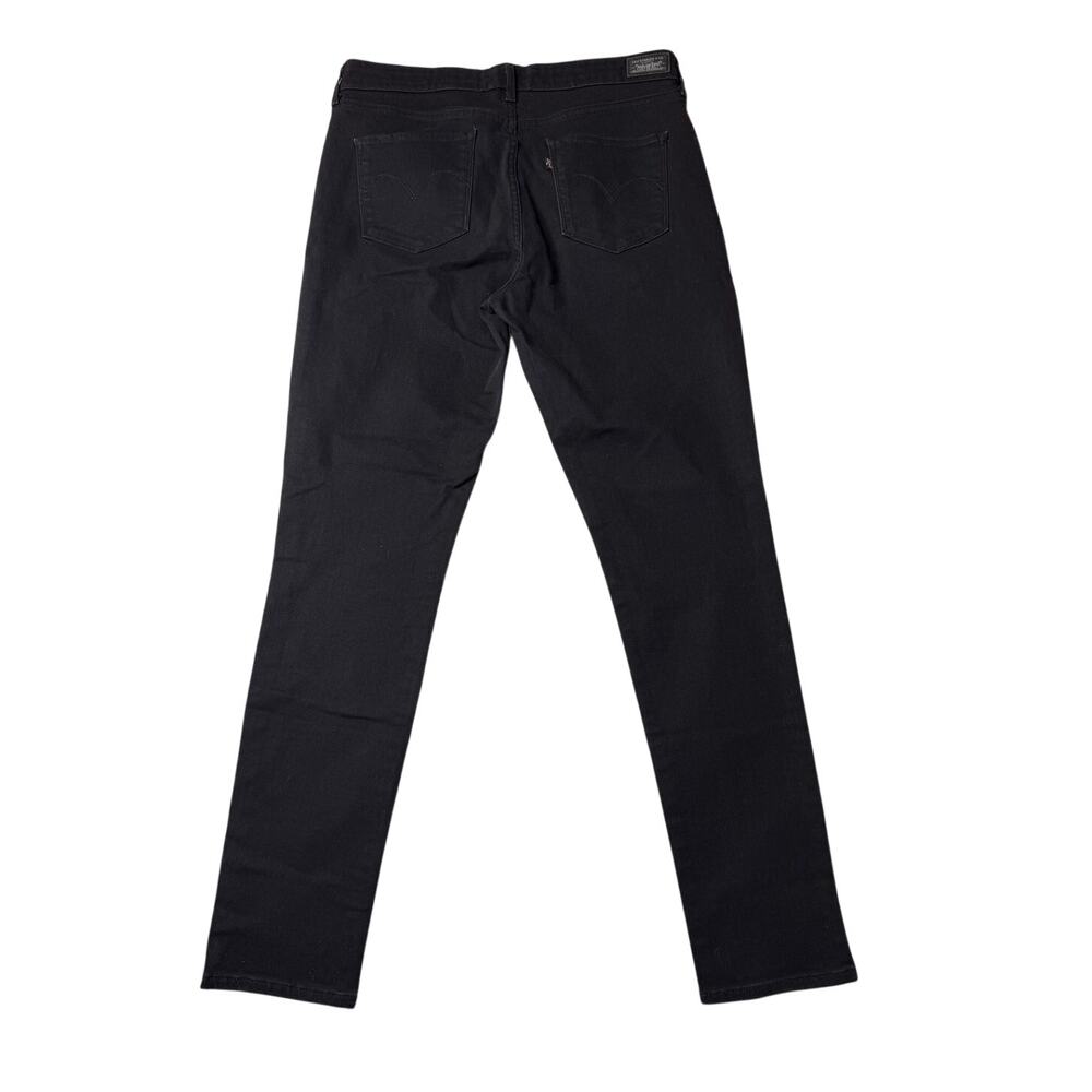 Levi’s 721 Black High Rise Skinny Jeans Size 12 31x29 Stretch Denim - Picture 2 of 12